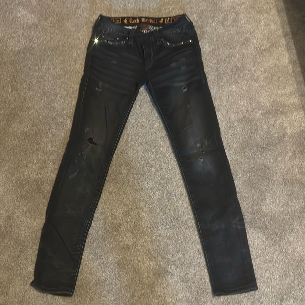 Rock Revival Black Jeans.   Size 31